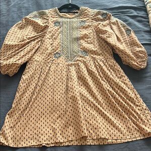 Anthropologie Bohemian Patterned Dress